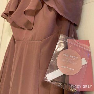 Birdy Grey Bridesmaids Dress - style JANIE - DARK MAUVE (L - with slit)